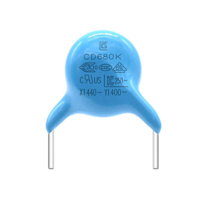 ইলেক্ট্রনিকের জন্য 680K 400VAC AC সেফটি ক্যাপাসিটার কাস্টম সাইজ