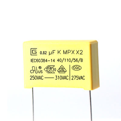 ভাল স্থিতিশীলতা 824k 0.82 UF 275V ক্যাপাসিটর চমৎকার আর্দ্রতা প্রতিরোধের
