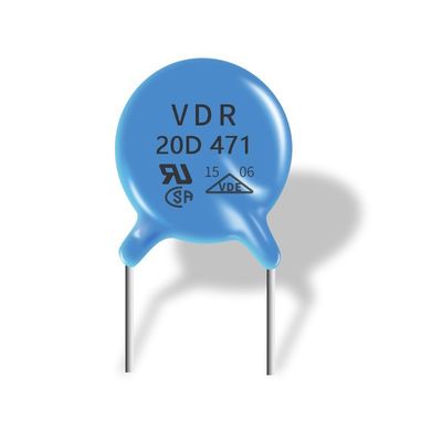 কম ফ্রিকোয়েন্সি সিগন্যাল লাইনের জন্য OEM MOV Varistor 20D471K ডিস্ক আকৃতি