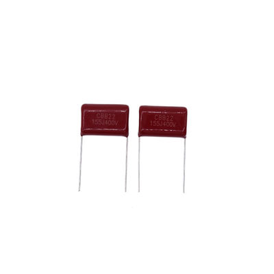 নামমাত্র 50V-1000V ফিল্ম ক্যাপাসিটর -40.C ~ 105.C অপারেটিং0.00022uF ~ 3.9uF টেম্প টেপ এবং রোল প্যাকেজ