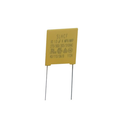 X2 নিরাপত্তা ক্যাপাসিটর 1.5UF/275VAC P22.5MM এবং ±20% ক্যাপাসিট্যান্স টোলারেন্স পারফরম্যান্সের জন্য গ্যারান্টিযুক্ত